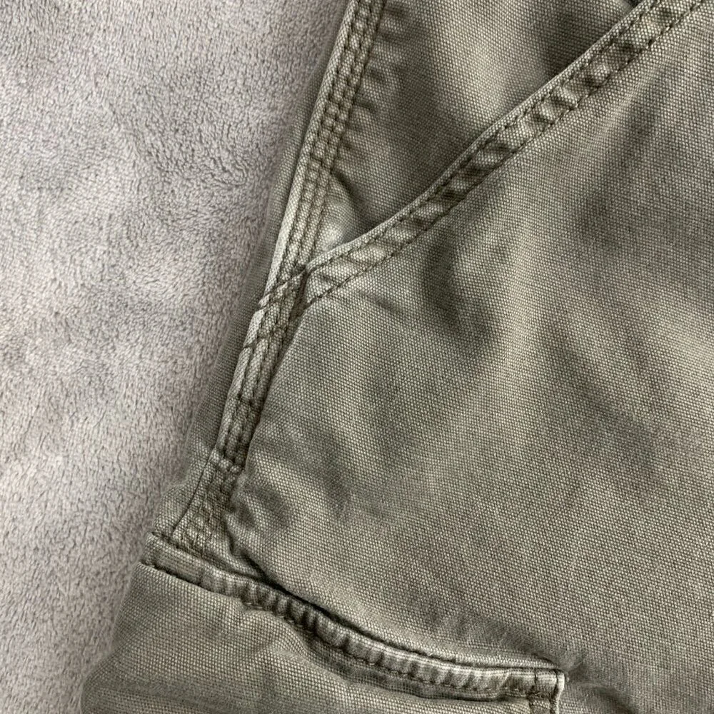 Carhartt Shorts Men 40 Rugged Flex Relaxed Fit Canvas Utility Workwear Green 10”